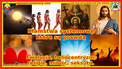 Kłamstwa systemowe które są prawdą Ewolucja, heliocentryzm, religie, miłość, seks itd.