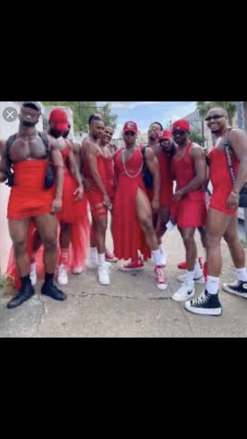 Blacks & Black Latino/Mexican Men WEARING RED DRESSES In New Orleans…“Hath a nation changed their gods, which are yet no gods? but my people have changed their glory” 🕎Deuteronomy 23:17 “nor a sodomite of the sons of Israel.”