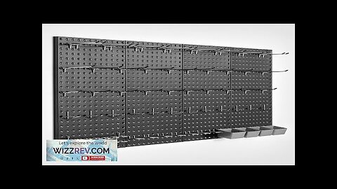 Metal Pegboard Panels 4 Pcs 24" x 12" Wall Organizer for Garage Review