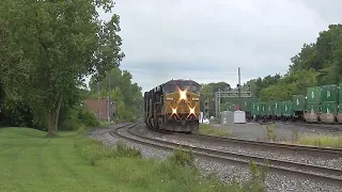 Norfolk Southern and CSX Train Meet from Berea, Ohio August 31, 2024 Part 1