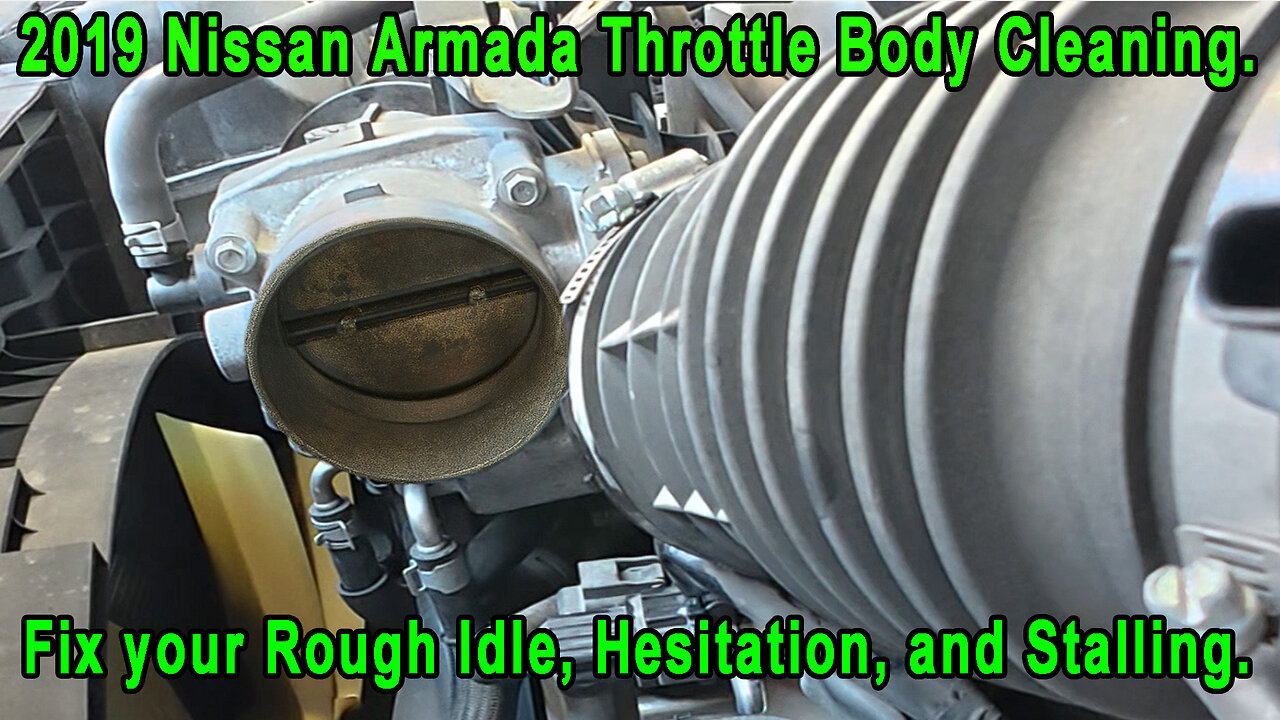 2019 Nissan Armada Throttle Body Cleaning and Relearn Using Mucar 892BT.