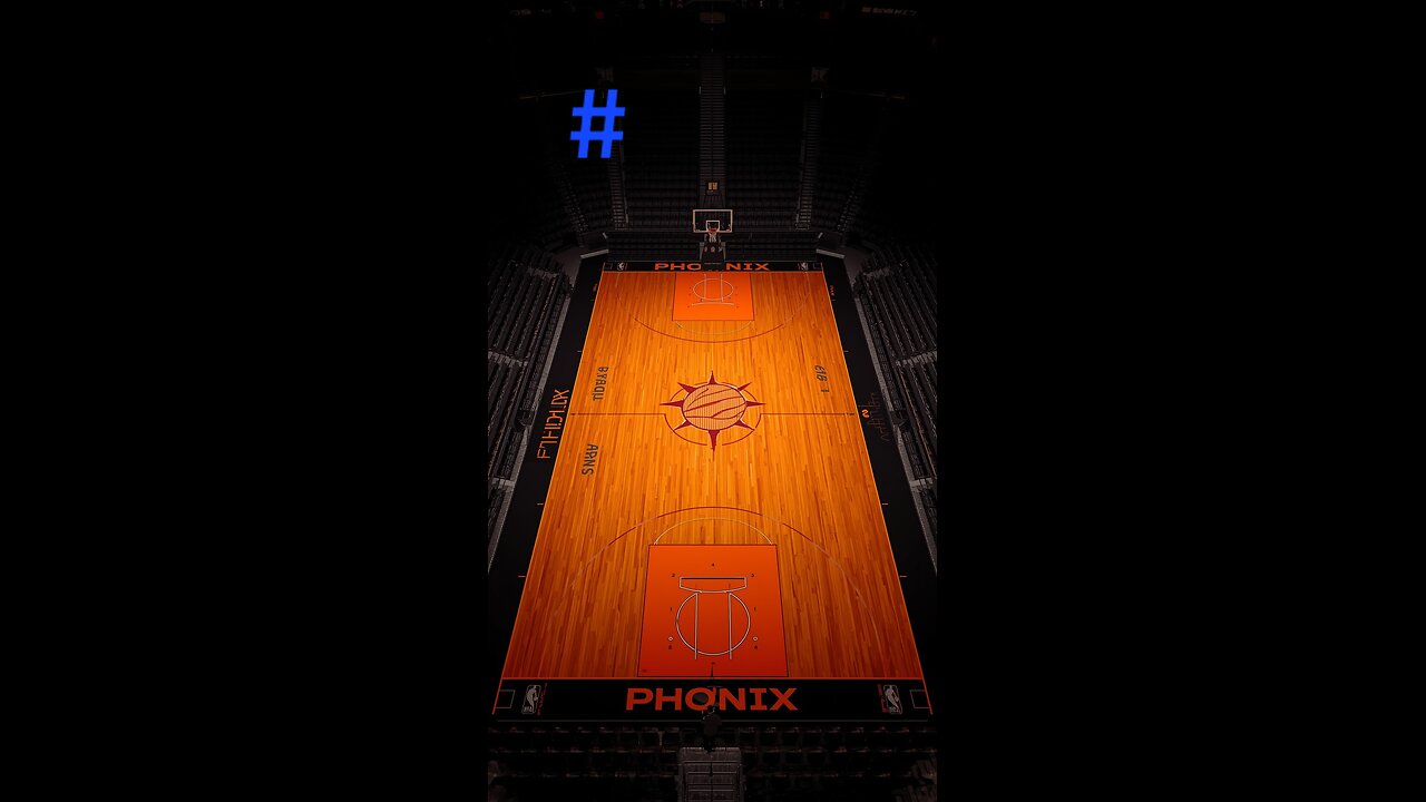 Suns go bold with orange 2025 NBA Cup court.