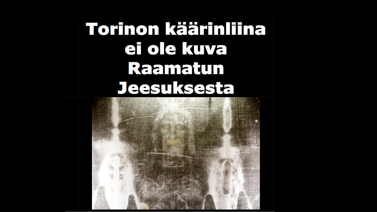 Torinon kaarinliina ei ole kuva Raamatun Jeesuksesta