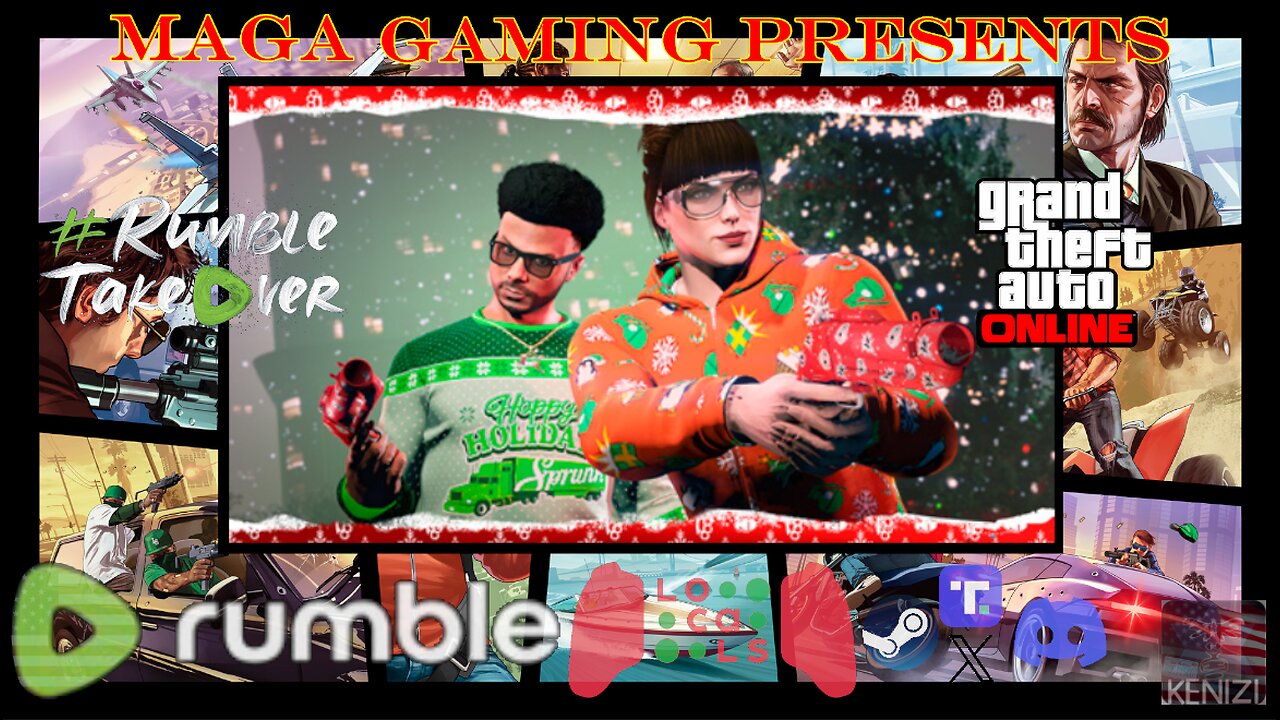GTAO - Happy Holidays Week: Sunday w/ Rumblers and viewers