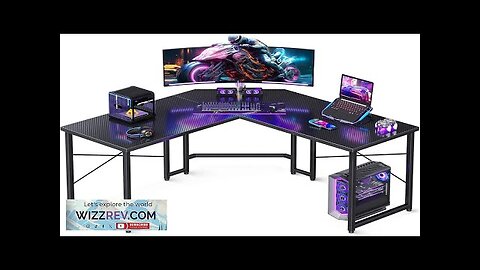 Casaottima L Shaped Gaming Desk Corner Desk Gaming Table for Home Office Review