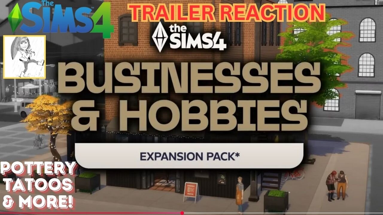 My Live Reaction to the Sims4 Businesses & Hobbies Expansion Pack