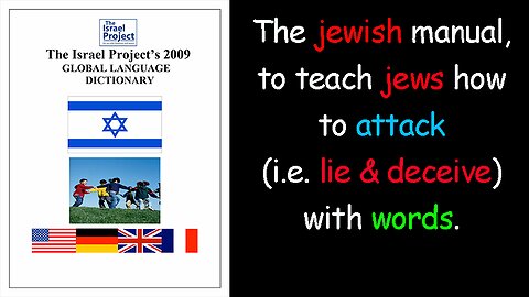 The Israel Project's 2009 Global Language dictionary (how to lie to and deceive the masses)