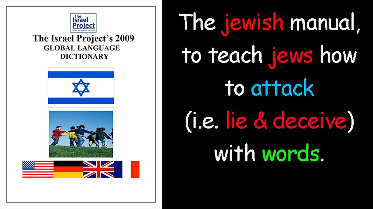 The Israel Project's 2009 Global Language dictionary (how to lie to and deceive the masses)