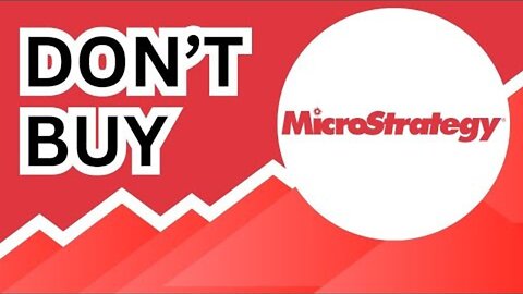 DON'T BUY Microstrategy Stock (Until You Watch This Analysis) #MSTR