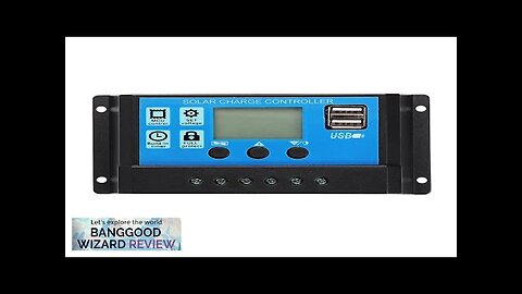 10/20/30/40/50A 12V/24V Light &Time Control Auto Adapte Solar Charge Controller Dual USB Review