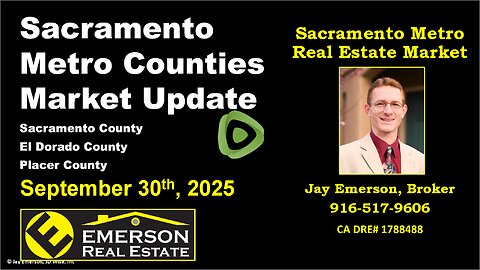 Sacramento Metro Counties Real Estate Market Update