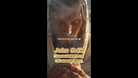 I Am the Bread of Life | John 6:35 & 1 Peter 2:2 Spiritual Food #dailybibleinspiration #jesusislove