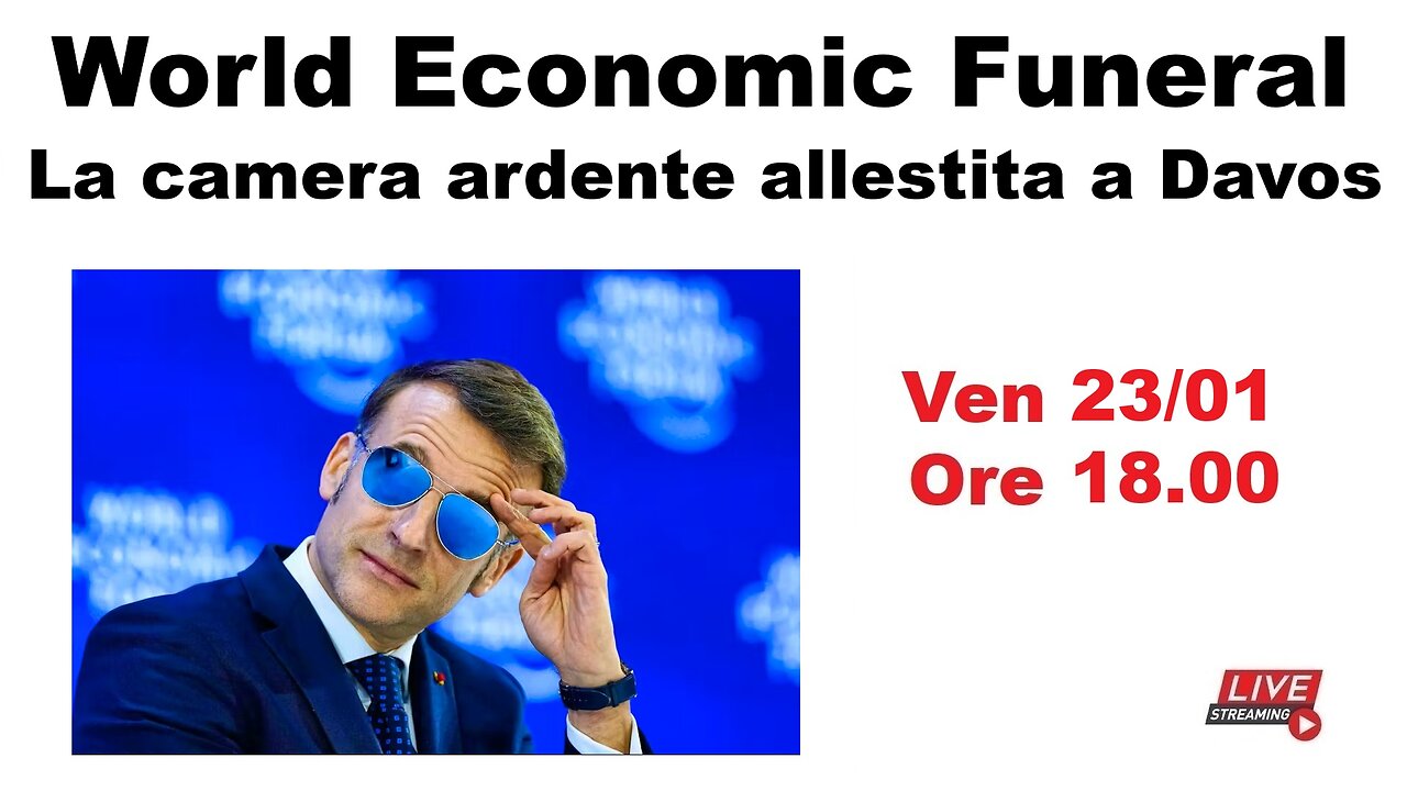 World Economic Funeral - La camera ardente allestita a Davos