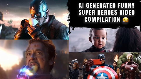 AI GENERATED FUNNY SUPER HEROES VIDEO COMPILATION 🤣