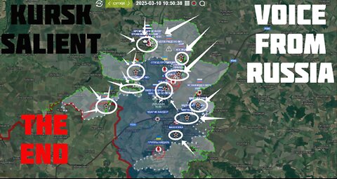 Russian Kursk Offensive - Final Days. Ukrainian casualties exceed 66,000.