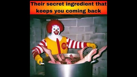 Rabbi Finkelstein admits that children are sacrificed and processed into meat at McDonald's