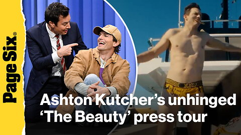 Ashton Kutcher's most unhinged 'The Beauty' press tour moments | Viral Press Tours