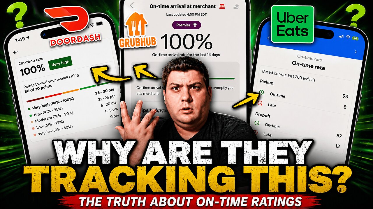 The Truth about On-Time Ratings on Delivery Platforms | Doordash UberEats Grubhub