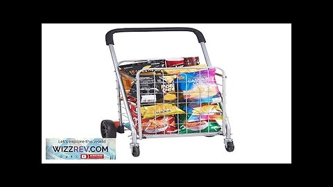 VEVOR Folding Shopping Cart 110 lbs Max Load Capacity Grocery Utility Cart Review