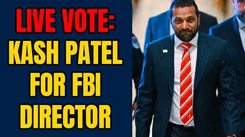 Happening NOW: Kash Patel’s FBI Nomination – Watch the Decision!