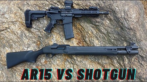 AR vs 12-gauge for real-world home defense