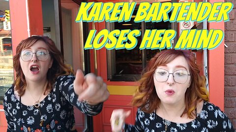Crazy Bartender Attacks And Calls Feelings Police Who Can't Find The Door #lemmyaudityou #karen