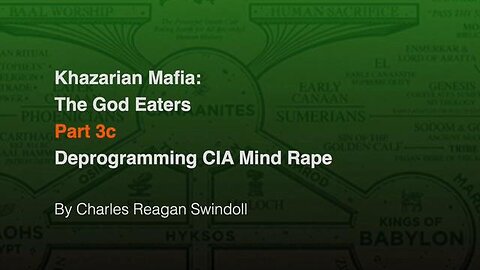 Khazarian Mafia, The God Eaters part 3C: Deprogramming CIA Mind Rape