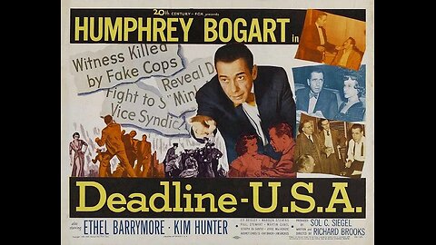 🎥 Deadline U.S.A. (1952) - Colorized