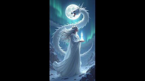 Moon Queen and the Dragon of the Northern Lights.
