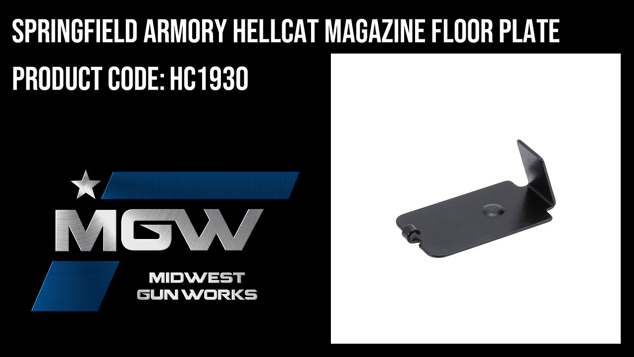 Springfield Armory Hellcat Magazine Floor Plate - HC1930