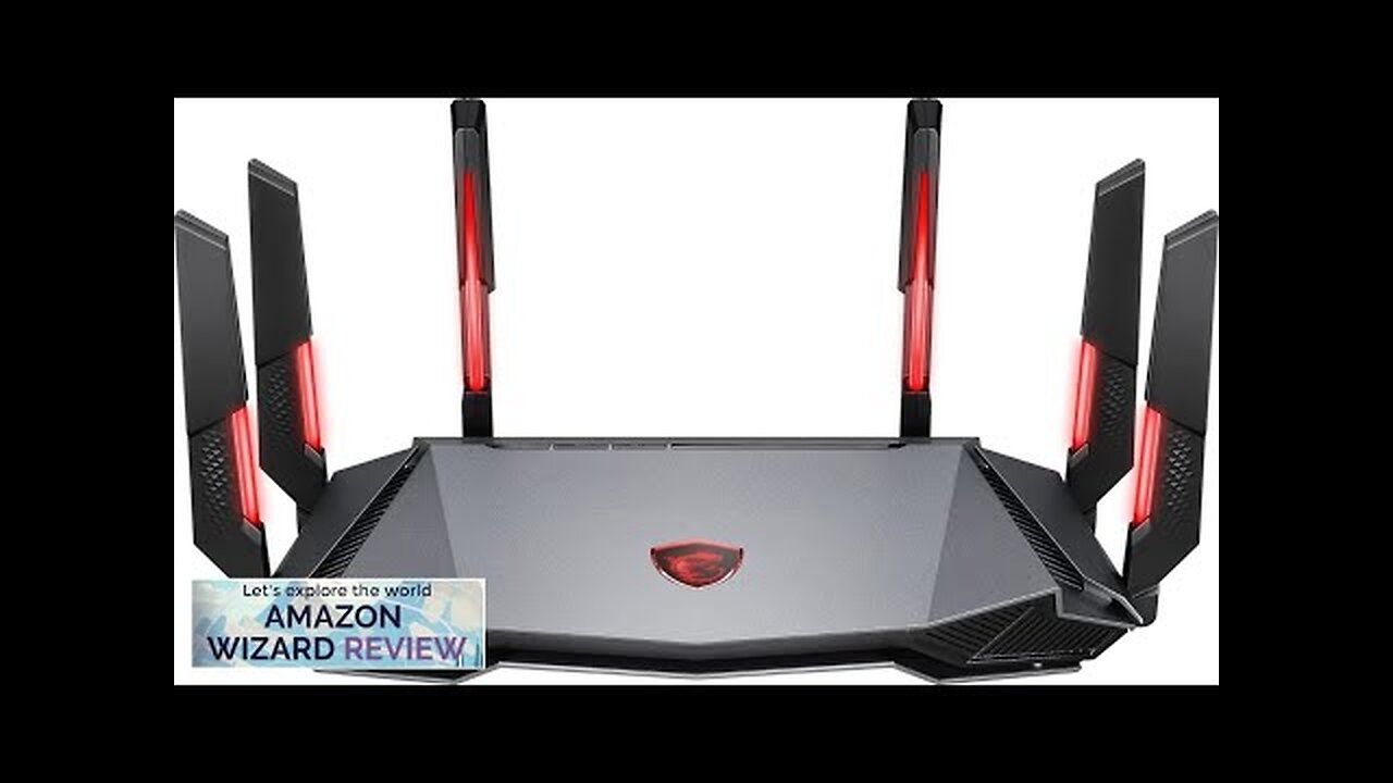 MSI Radix AXE6600 WiFi 6E Tri-Band Gaming Router AI QoS RGB 1.8GHz Review