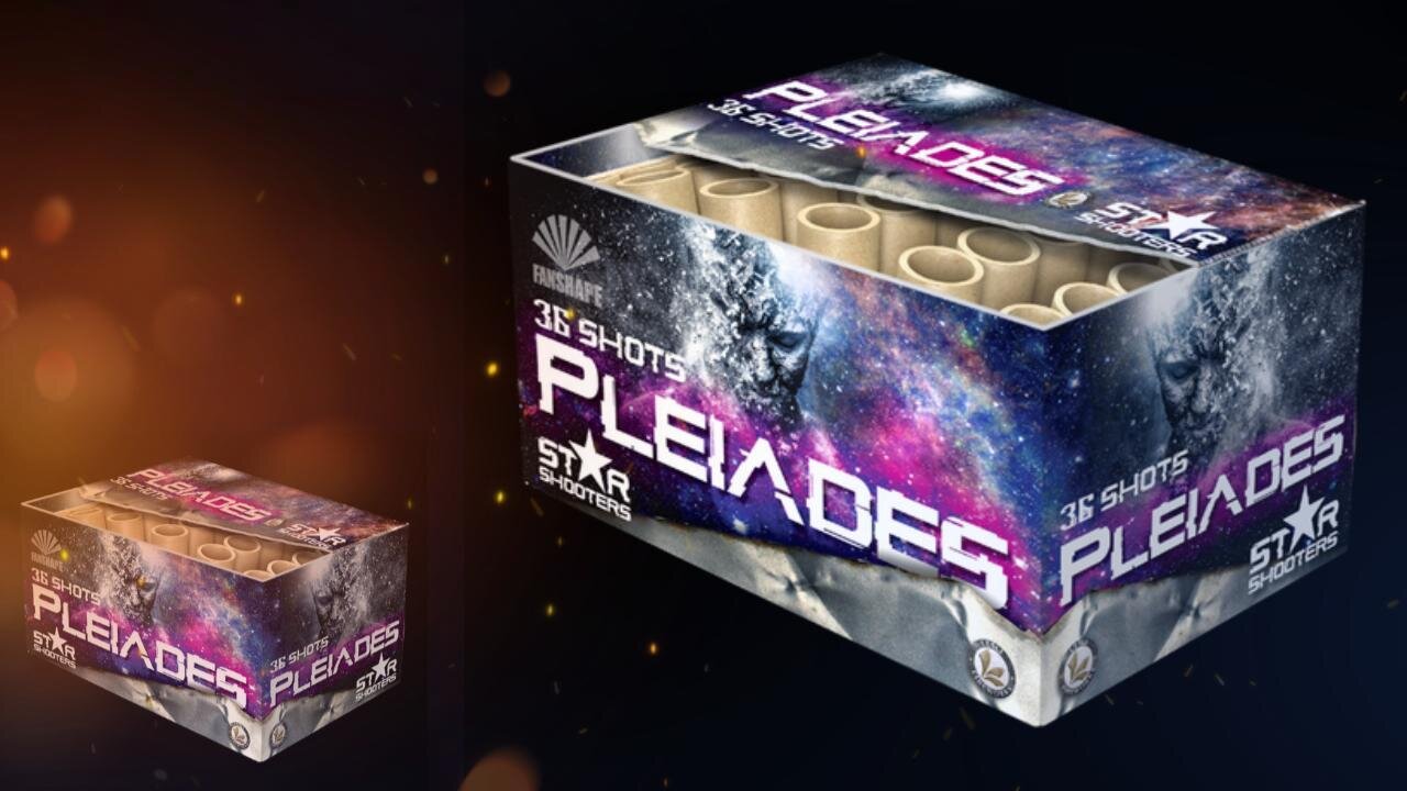 Lesli Vuurwerk - Pleiades - 36 schots - Vuurwerk Cake