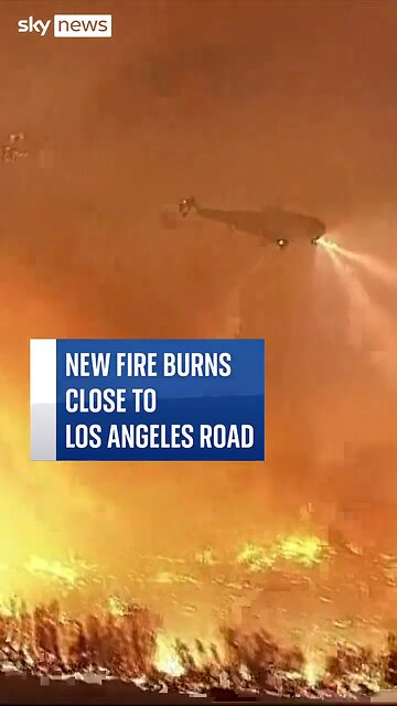 New fire gets close to LA