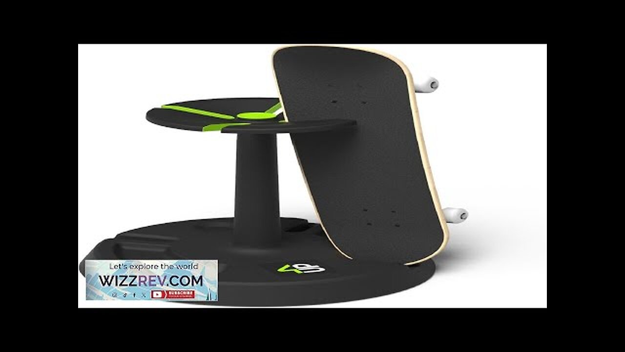 4-Up Rotating Skateboard Stand – Portable Turntable Skateboard Holder Rack with Rubber Review