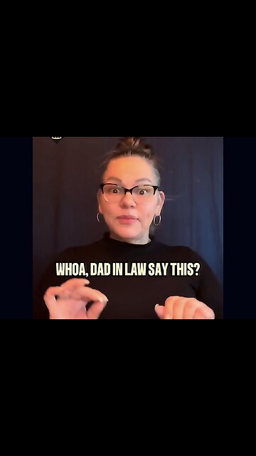 🚨 Whoa, Dad In Law Said This? 😬 #ASL #deaf #reaction