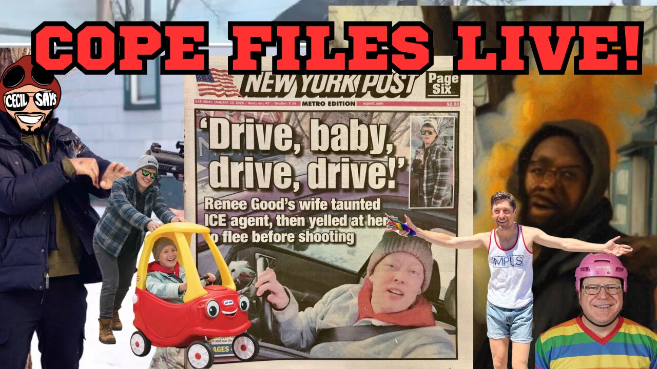 Cope Files Live - Minnesota Madness As Antifa Mom Is ICED In Minneapolis.