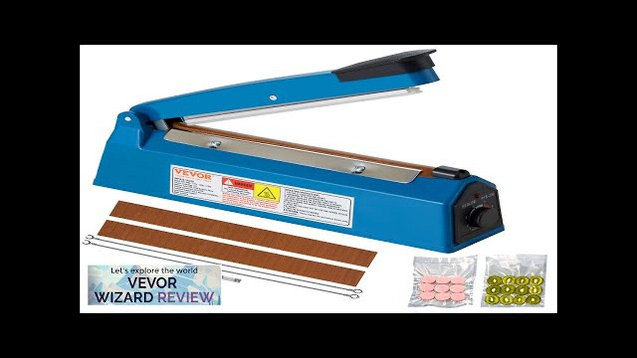 VEVOR Impulse Sealer 8 inch Manual Heat Seal Machine with Adjustable Heating Review