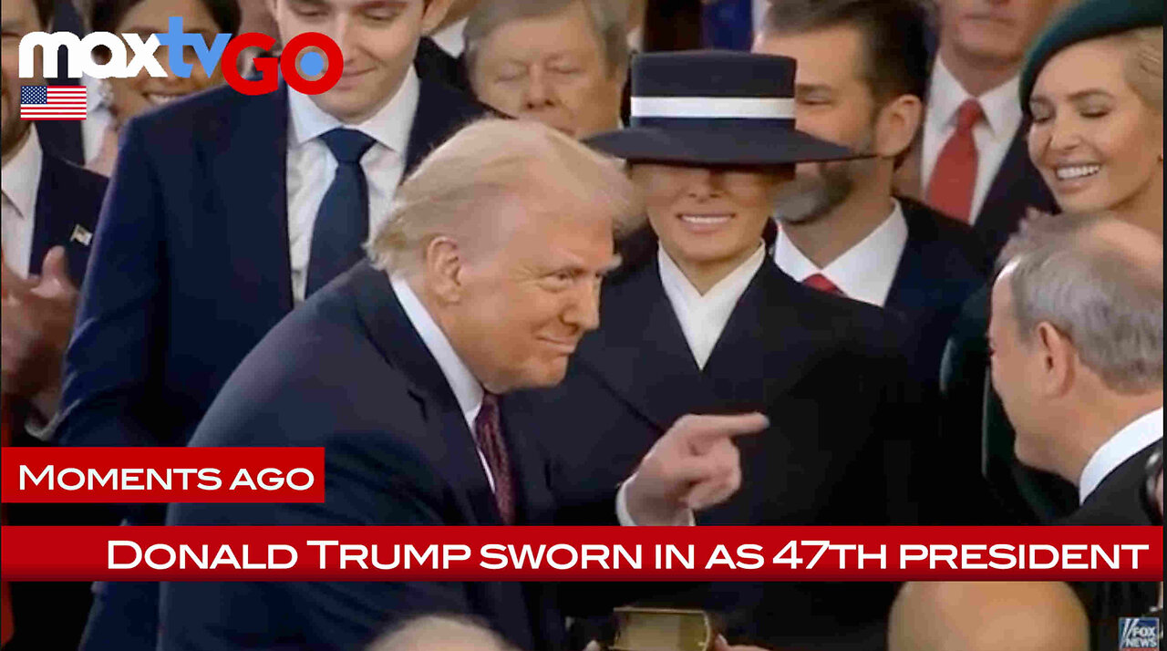 Max Kolonko: MOMENTS AGO Donald J. Trump sworn in as 47th President of the United States of America