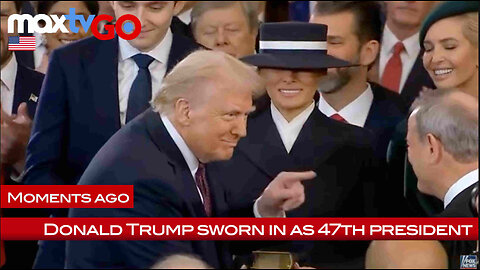 Max Kolonko: MOMENTS AGO Donald J. Trump sworn in as 47th President of the United States of America
