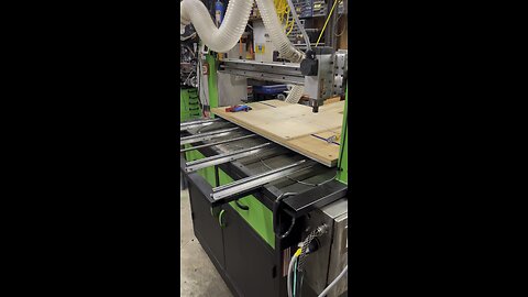 This is A.L my CNC that I built in my garage.