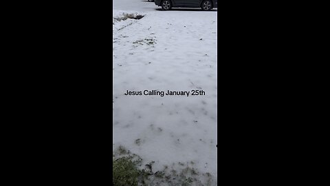 Jesus Calling January 25th