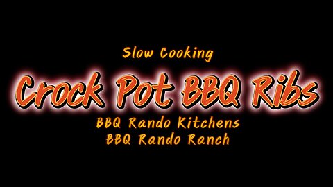 Slow Cooking Crock Pot BBQ Ribs