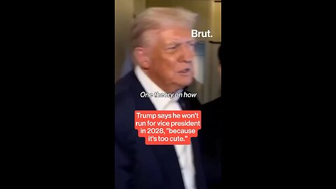 Aboard Air Force One, President Trump responded to reporters and denied a theory