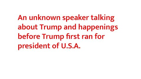 A talk by unknown speaker on unknown date