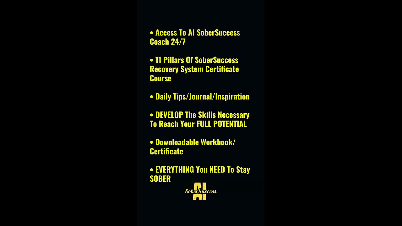 Our SoberSuccess AI "11-Pillar Recovery System" Coming Soon!📲 #AddictionRecovery #StaySober