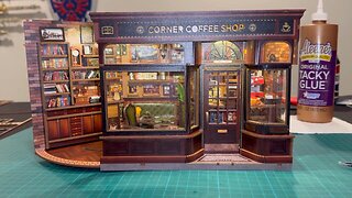 Cutebee Corner Coffee Shop Part 2 #cutebee #booknook #miniaturehouse