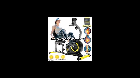 Recumbent Exercise Bike - 380lb Capacity Magnetic Resistance - Cicia Store
