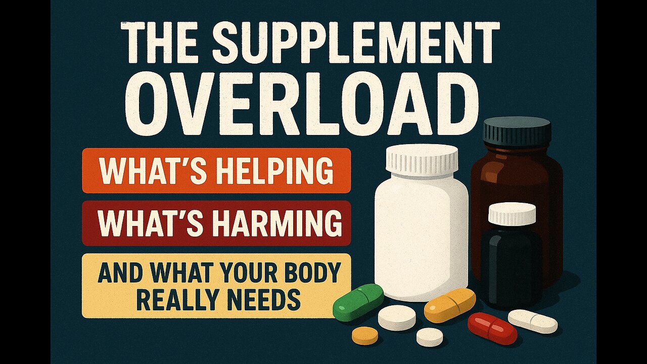 Do we really need all of these supplements and what are they doing to our bodies?