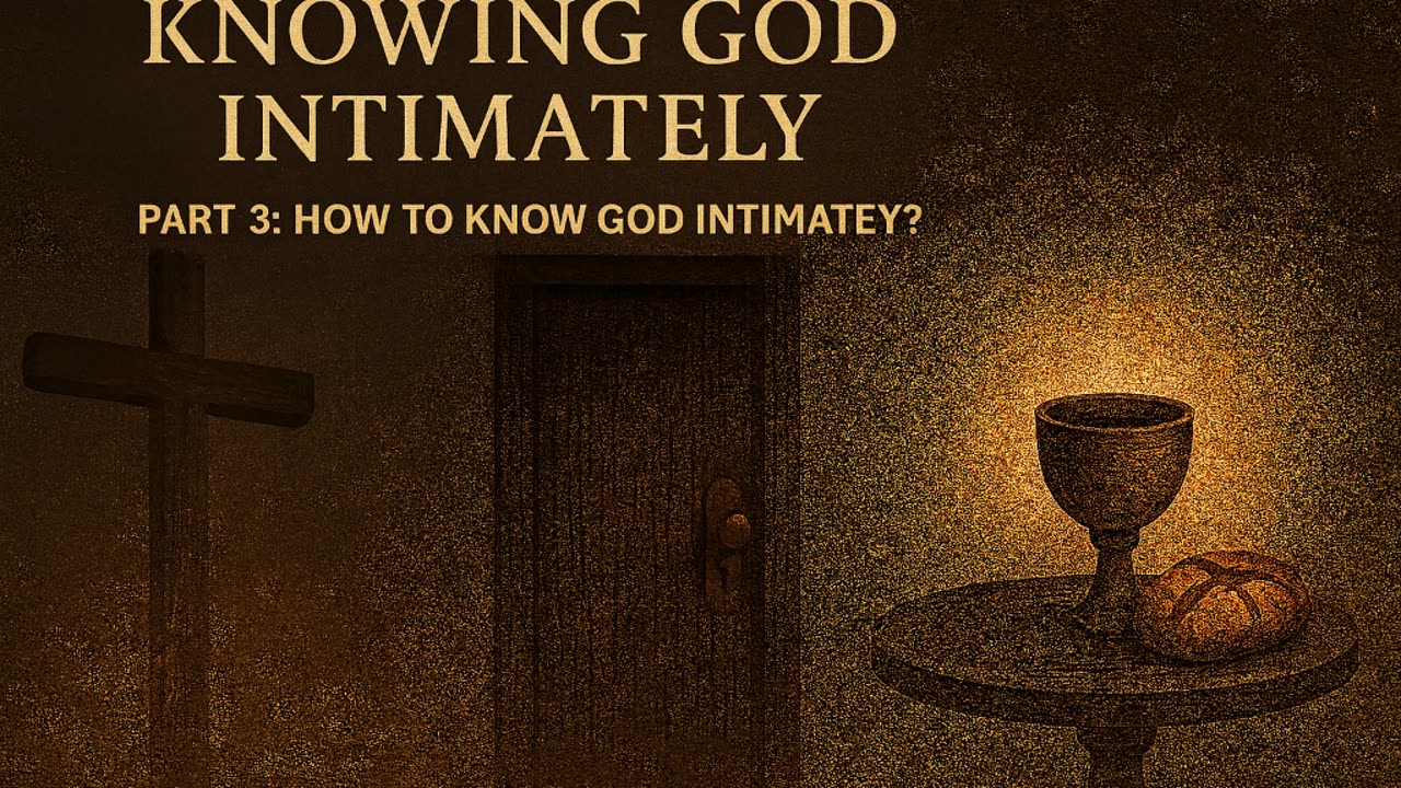 Knowing God Intimately Part 3: How to Know God Intimately?