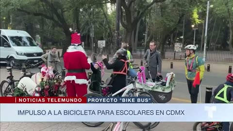 Promueven el uso de bicicletas como transporte escolar seguro para los niños en la Ciudad de México